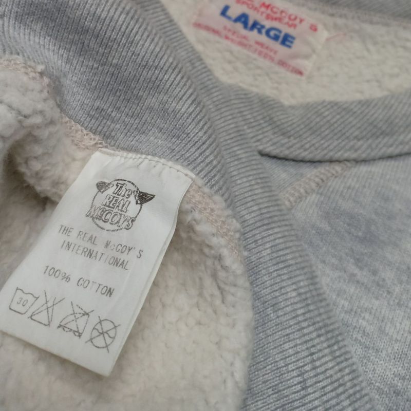 The Real McCoy's Sweatshirt Pria silver, foto 4