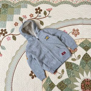 Hoodie anak 3 4 tahun dickies sherpa abu