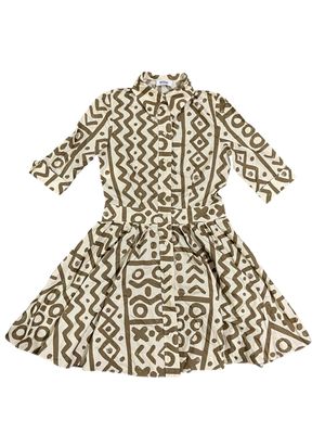 Moschino Printed Batik Midi Dress Luxury