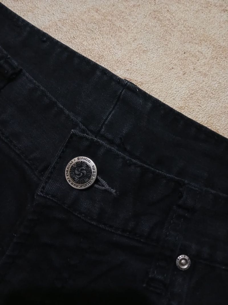 Jeans buckaroo hitam pria second thrift original, foto 4