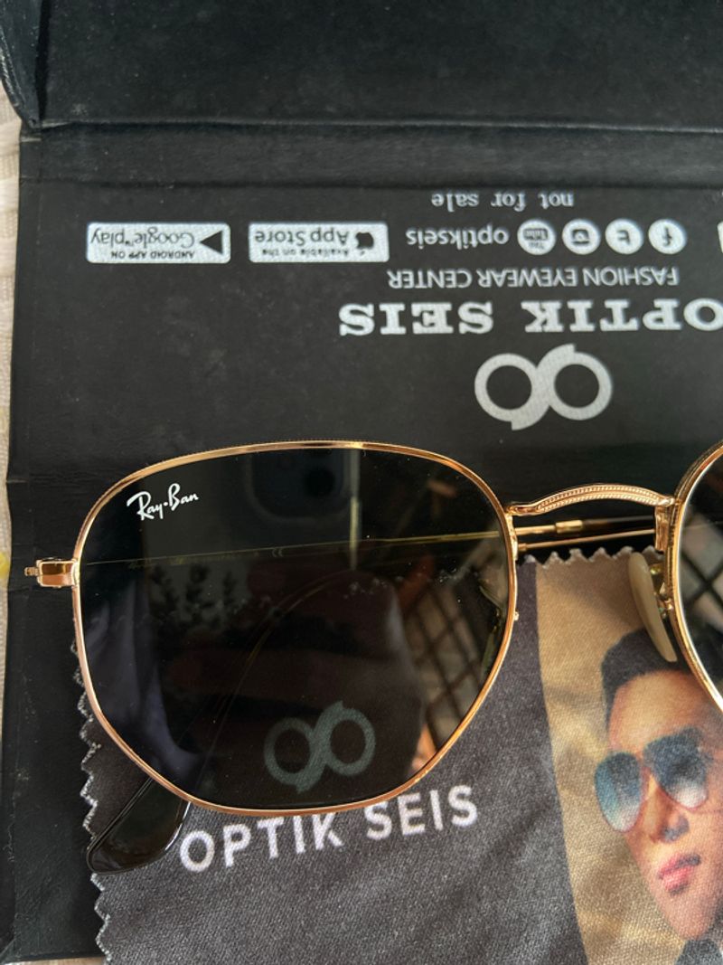 Rey.Ban Hexagonal Metal Flat Lenses RB3548N Sunglasses, foto 2