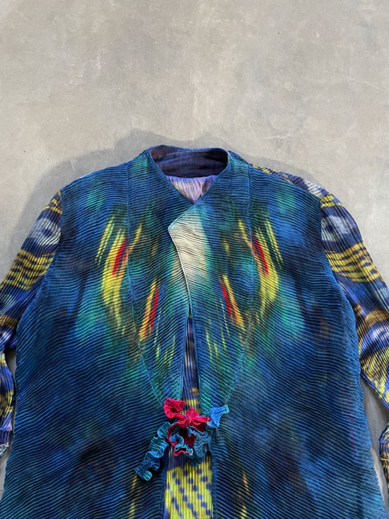 Pleats Mode Et Issey Miyake Inspired Peacock Design Outer, foto 2