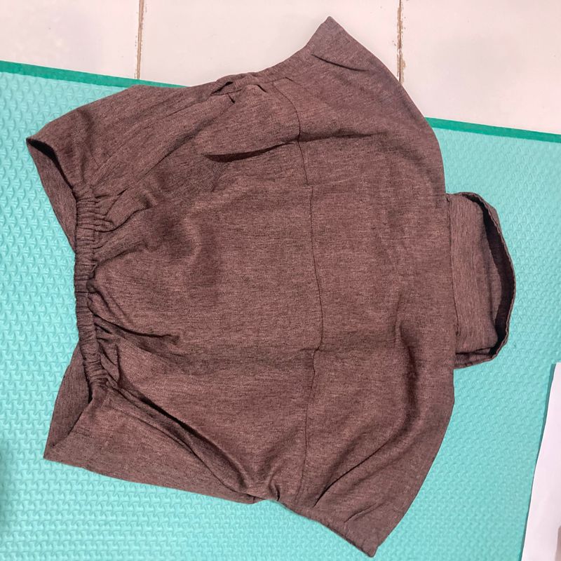 Crop Brown Shirt (no brand), foto 5