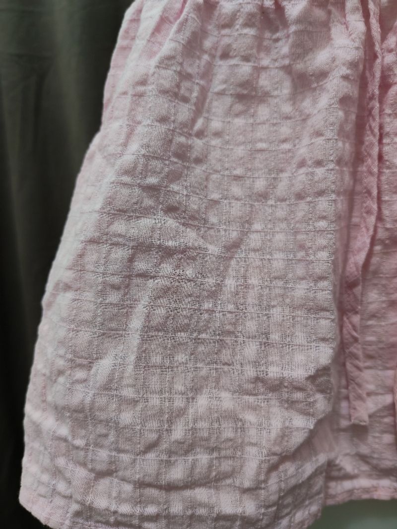 Smocked Front Tie Seersucker Cami Top, foto 3