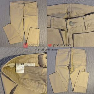 Uniqlo Cream Low Rise Pants / Chinos