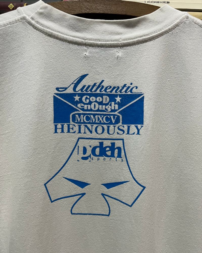 【希少】90s goodenough logo knit black GDEH 90s GDEH Goodenough Supreme Device Tee - Preloved