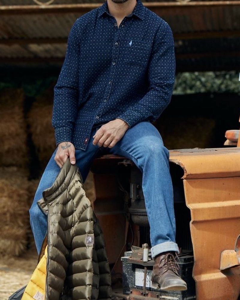 SPAO Indigo Denim Stitch Shirts, foto 2