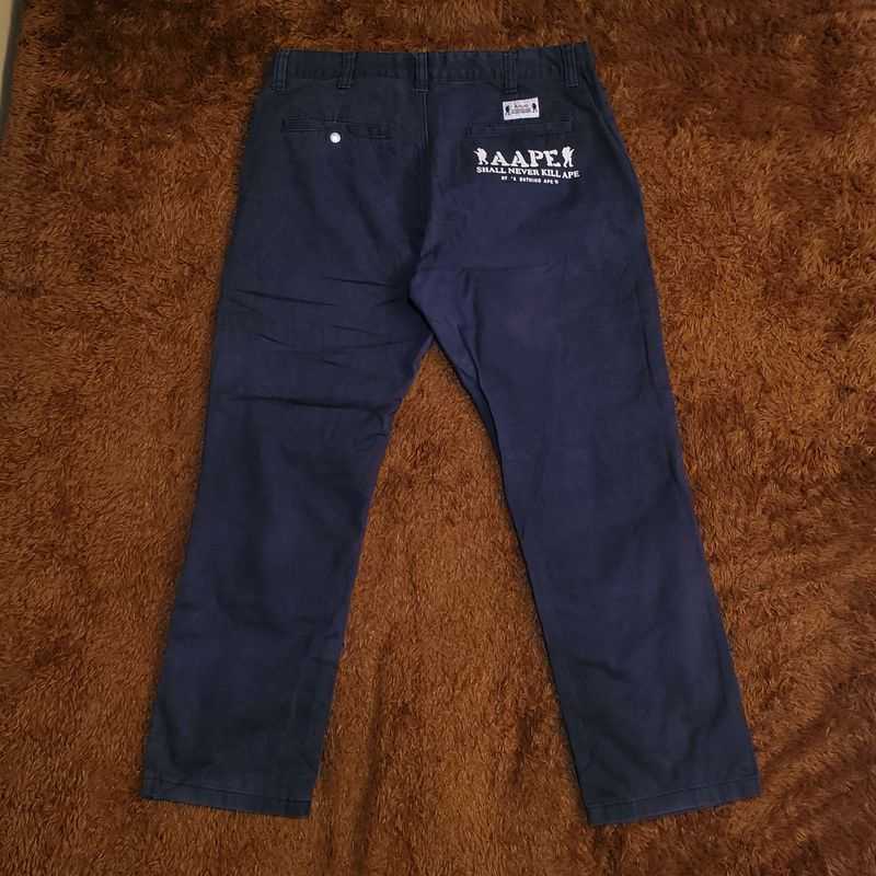 A Bathing Ape Casual Casual pants Pria navy, foto 3