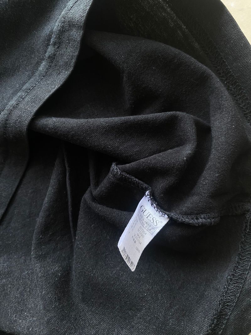 Kaos Polos Guess Black Blank Tee, foto 3