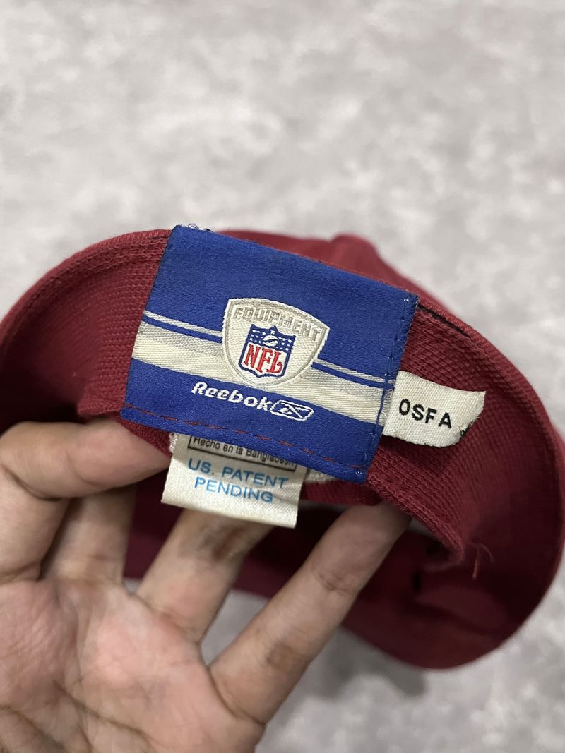 Topi REDSKINS NFL Snapback Hat Merah Build Up, foto 5