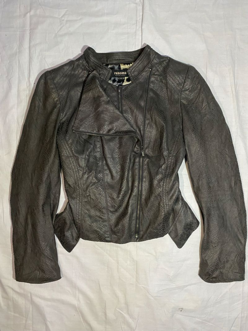 Crocodile crop jacket, foto 2