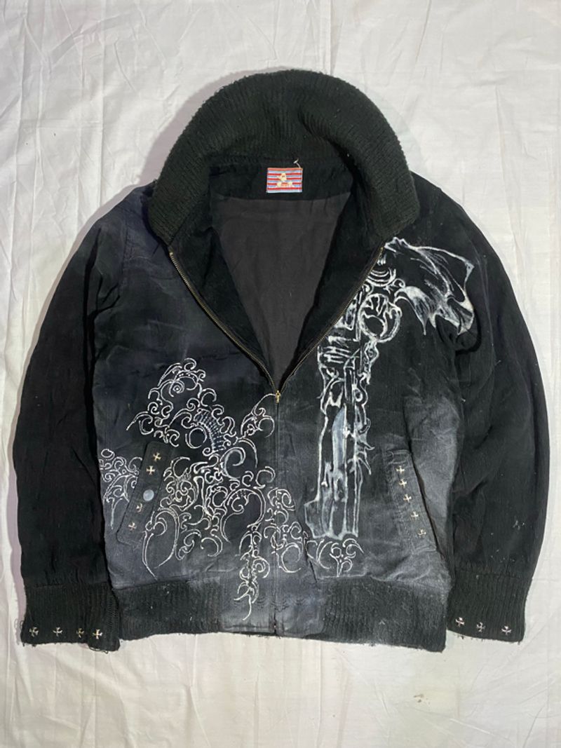 cybersigilism Turtleneck Jacket HandMade rework, foto 2