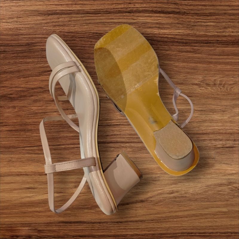 Heels tinggi 5cm warna ivory, foto 3