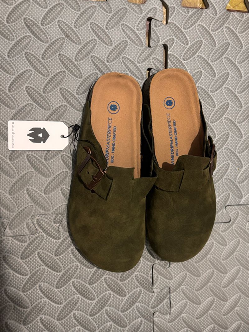 Sandal clog (VINEDRIP) hijau, 36, foto 4