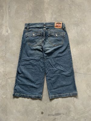 Rare Levis Wide Jorts / Shorts Jeans Button 157 Hiden Pocket