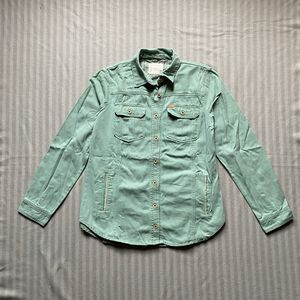 Pull & Bear Teal Woman Shirt/Jacket