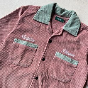 Minimalist Casual Formal shirt Pria pink