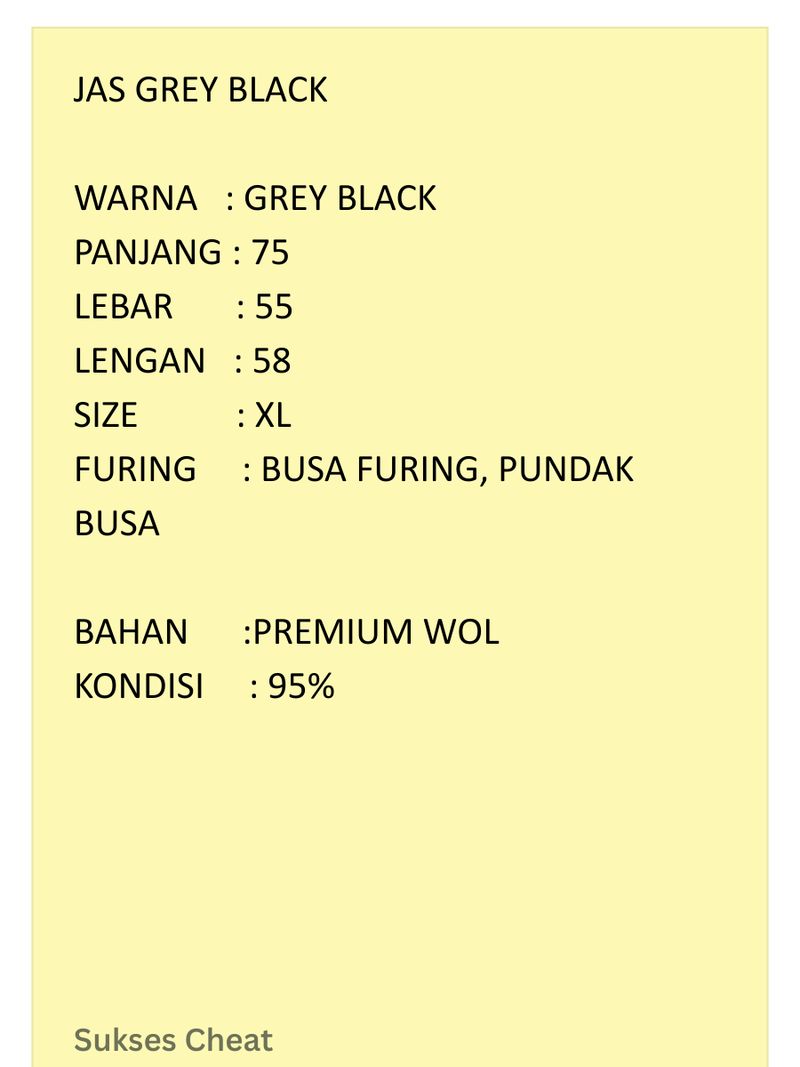 JAS BLAZER PRIA HITAM TEBAL, foto 3