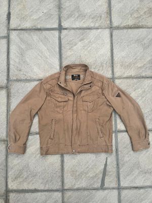 Vintage Streetwear Parka Pria tan