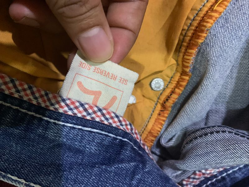 Evisu fading tebal, foto 3
