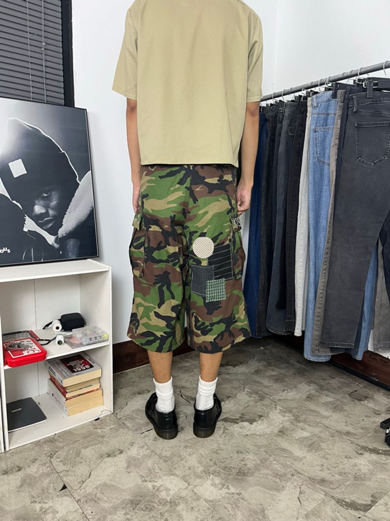 REWORKED CARGO CAMO SHORTS, foto 4