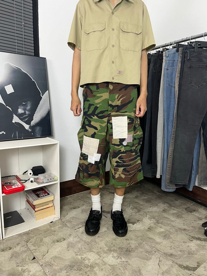 REWORKED CARGO CAMO SHORTS, foto 2