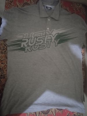 Vintage Y2K Polo shirt Pria multicolor gray