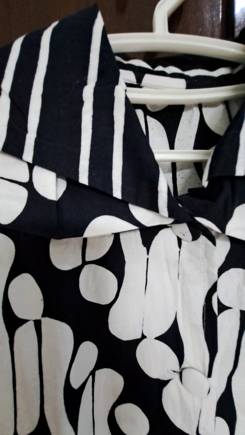 Blouse batik parang-black and white, foto 2