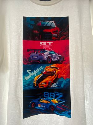 Car Racing Cartoon Graphic