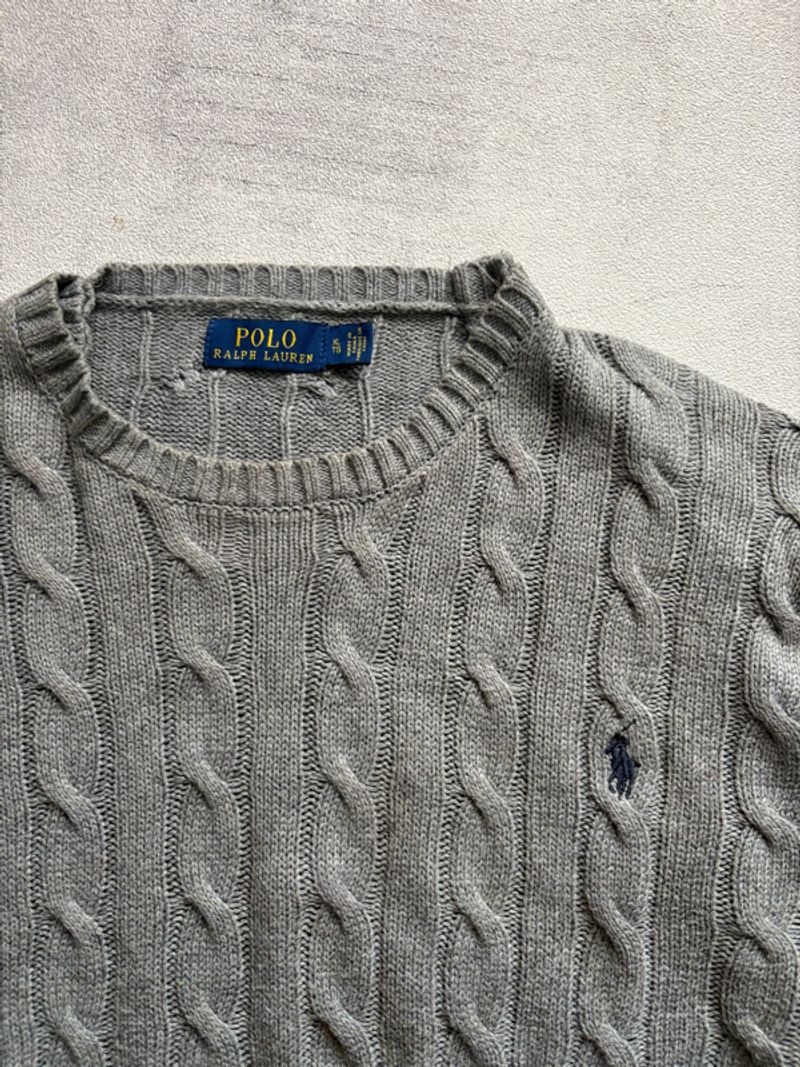 Cable knit polo ralph lauren grey🩶🐎, foto 2
