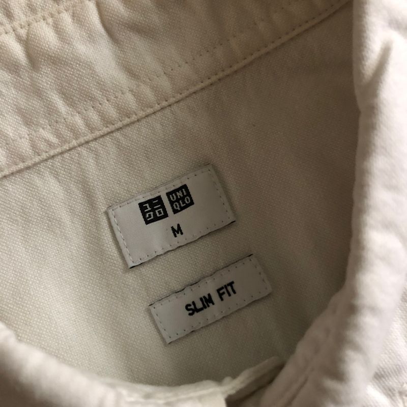 KEMEJA UNIQLO BROKEN WHITE, foto 4