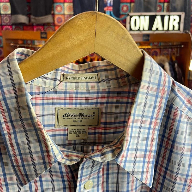 Eddie Bauer Short-Sleeve Plaid Button-Down Shirt, foto 3