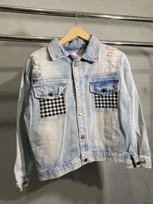 RIPPED DENIM JAKET