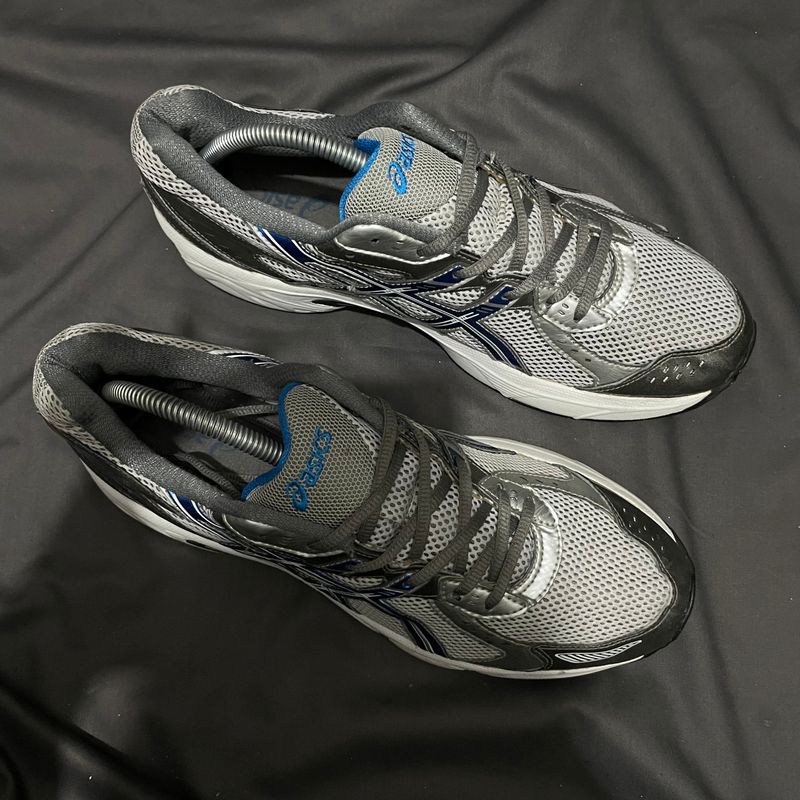 Asics Gorpcore Casual Sneakers Pria white blue, foto 4