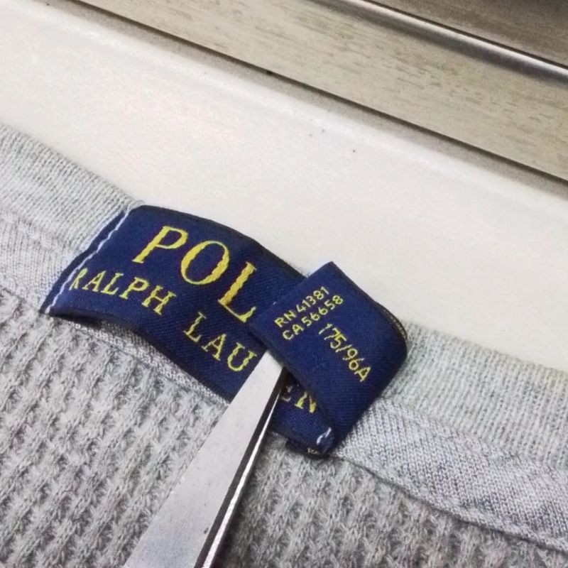 POLO RL Waffle Knit Longsleeve Grey, foto 8