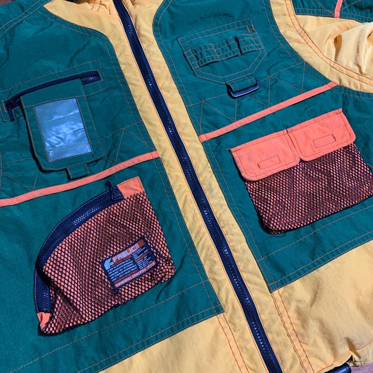Gorpcore Windbreaker Pria green yellow, foto 4