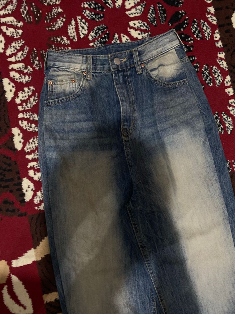 Baggy pants blue wash, foto 3