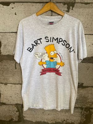 VINTAGE 90s Bart Simpson Oneita USA TSHIRT