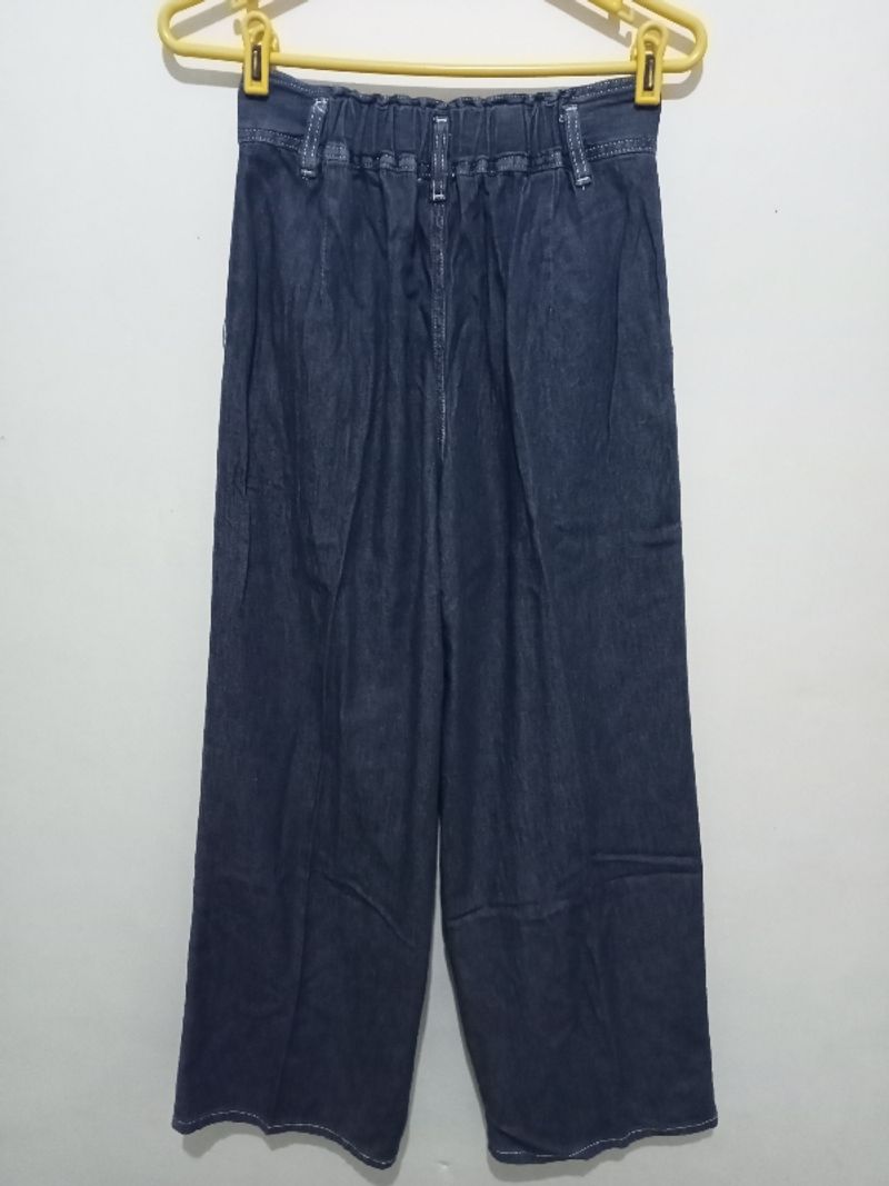 GU tuck wide pants denim, foto 3
