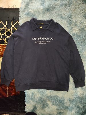 Past3l De3r crewneck kerah streetwear blue space