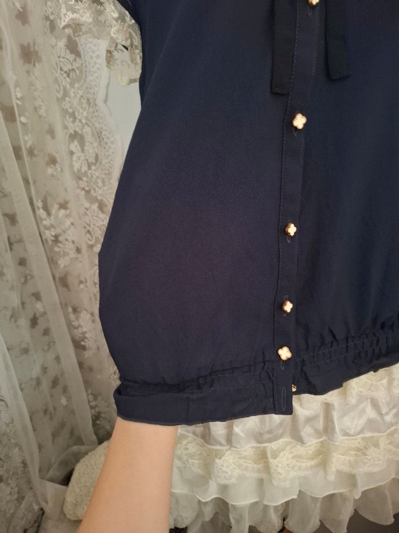Babydoll navy top, foto 3