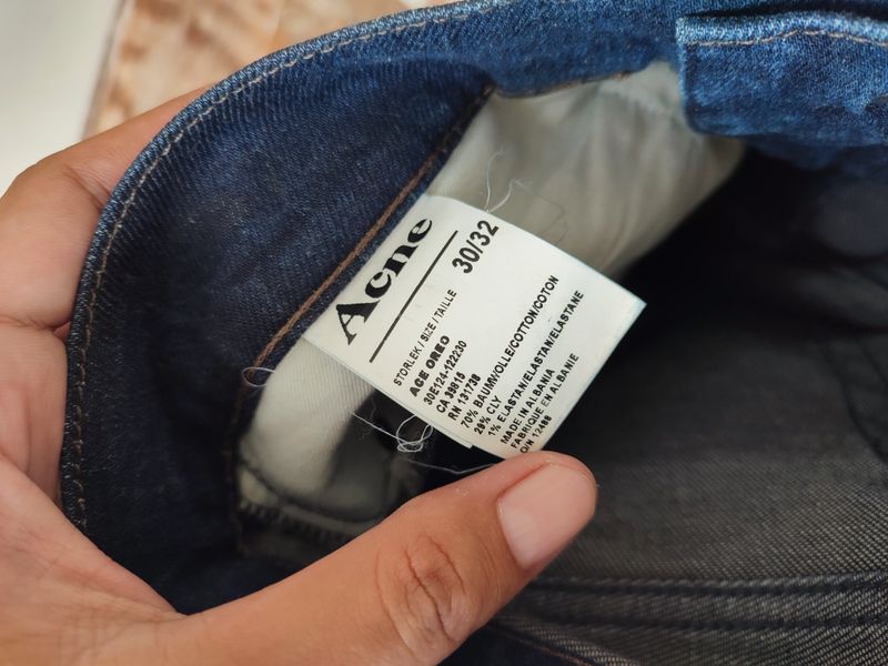 Acne Studios Indie Jeans Pria navy, foto 5
