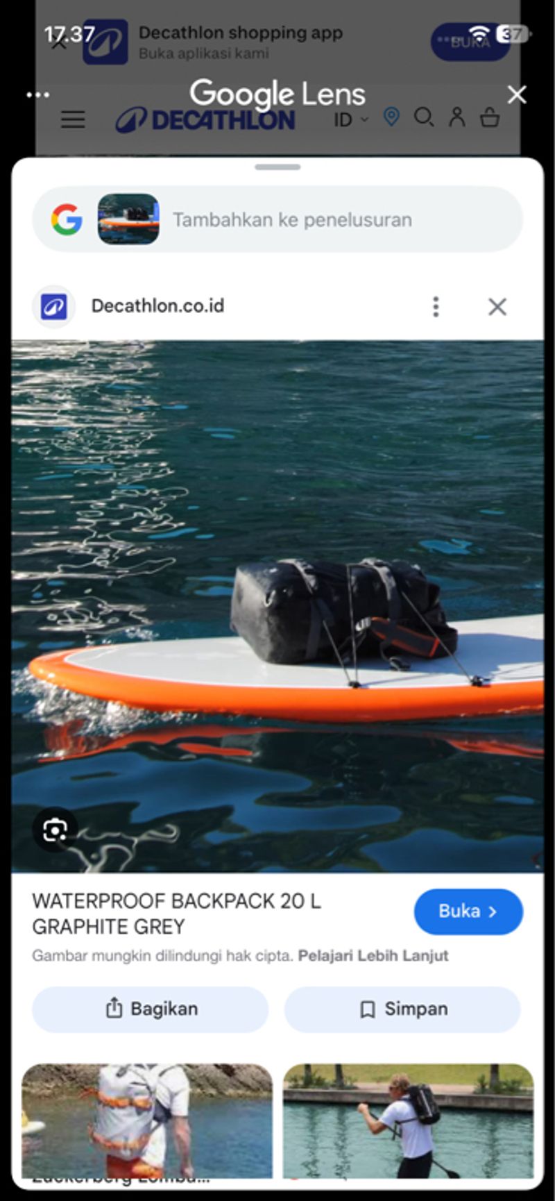 Itiwit Drybag 20L Waterproof by Decathlon, foto 10