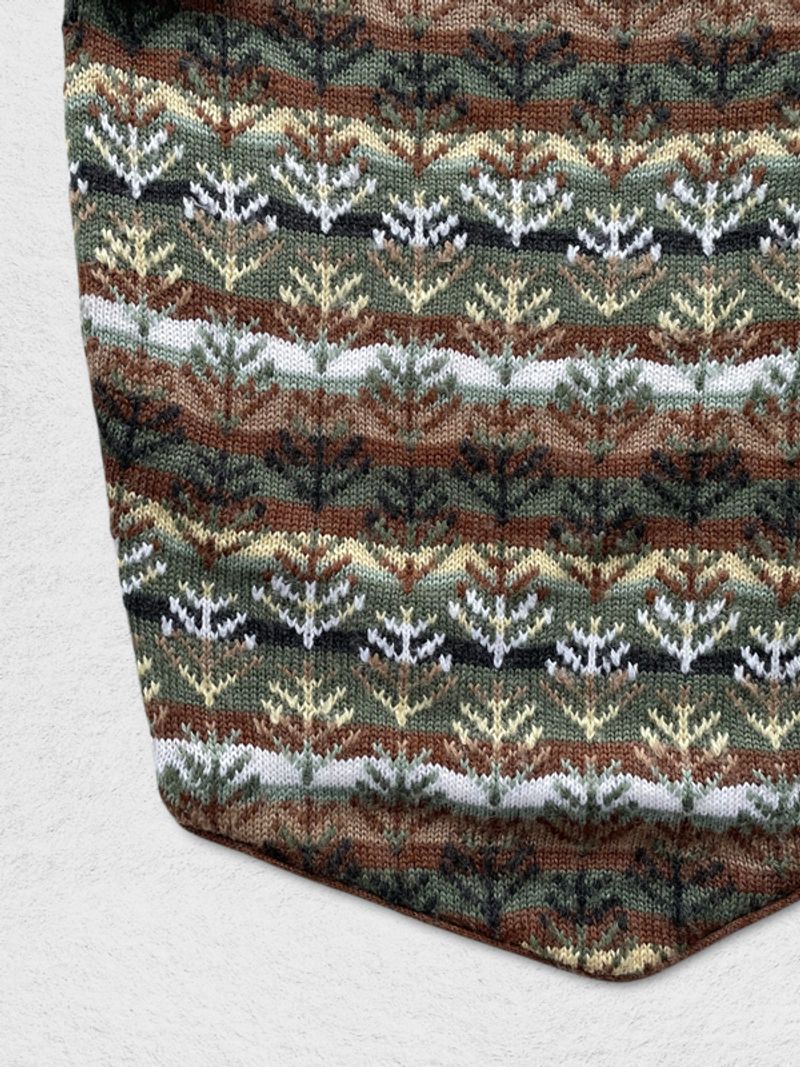 GIORDANO VINTAGE PATTERN BROWN KNIT VEST, foto 8