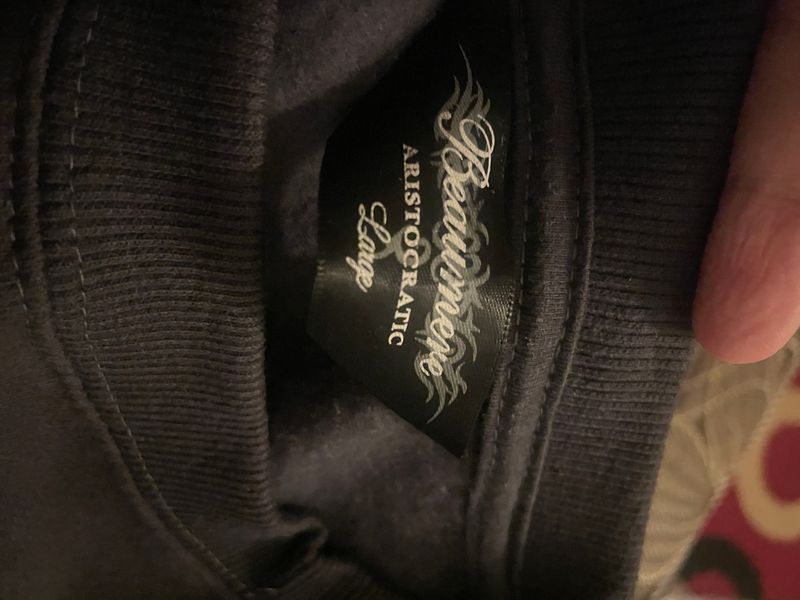 Grunge Emo Sweater Pria black, foto 4