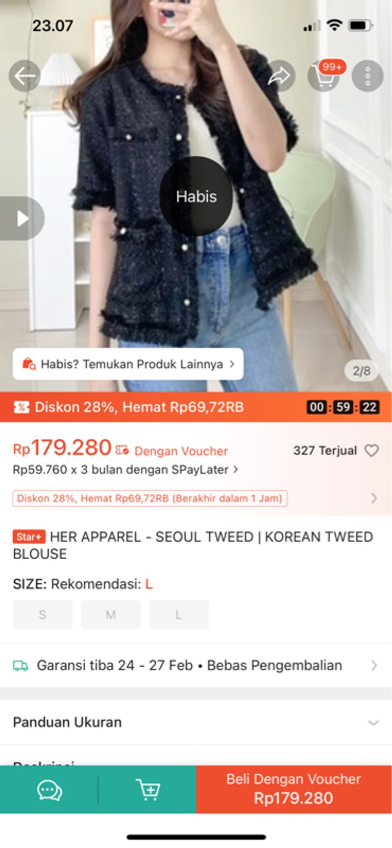 Blazer tweed by herapparel, foto 2