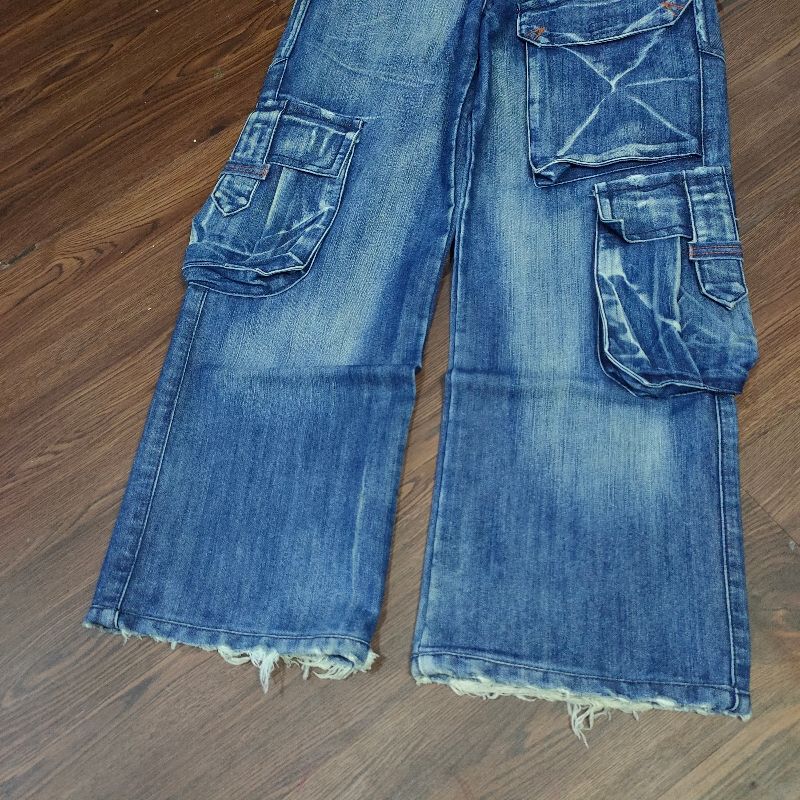 RUDOLPH VALENTINO CARGO PANTS MULTIPOCKET JEANS, foto 4