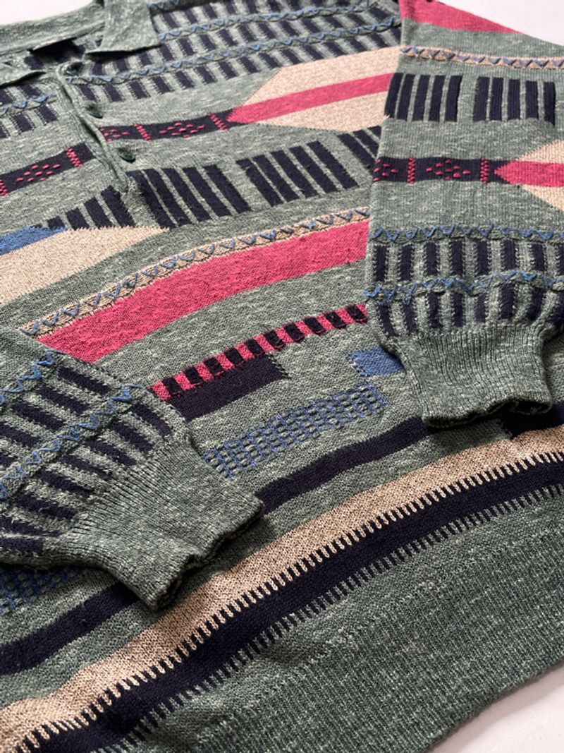 GIRAMONDO KNIT POLO PATTERN — Pria, foto 5