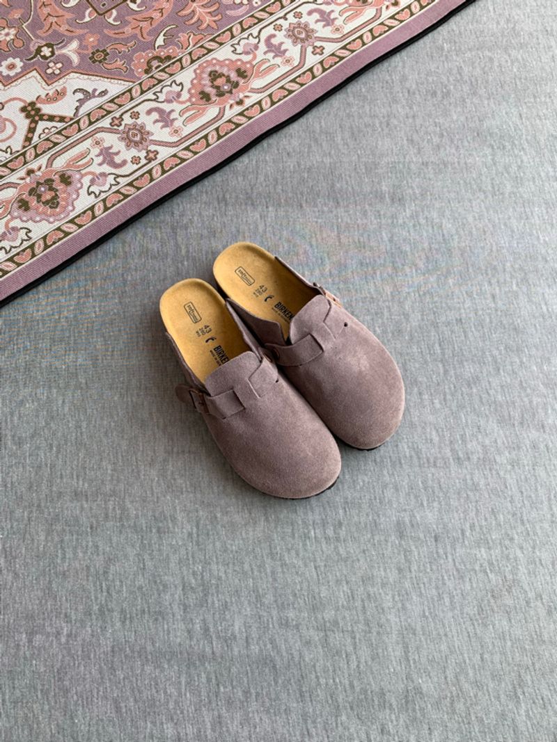 Sendal Birkenstock Boston Suede Purple, foto 3