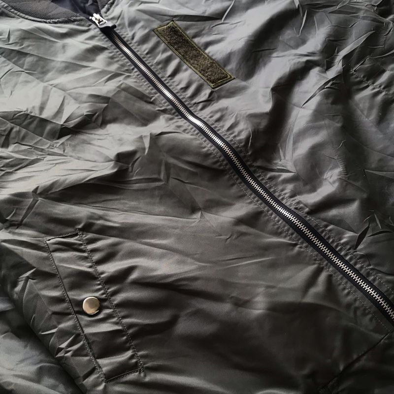 Casual Bomber jacket Pria green, foto 5